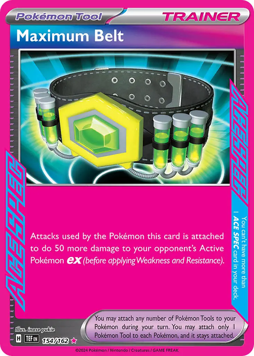 Maximum Belt 154/162 ACE SPEC Rare Pokemon Card (SV Temporal Forces)
