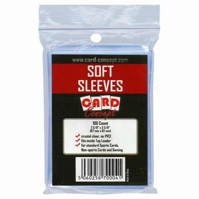 Card Concept Standard Sized Trading Card Soft Sleeves (100 Pack)