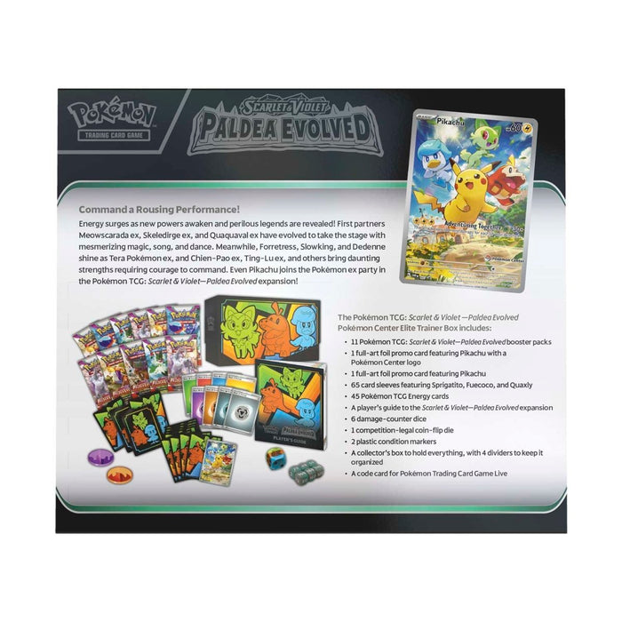 Pokemon TCG Scarlet & Violet Paldea Evolved Pokemon Center Elite Trainer Box