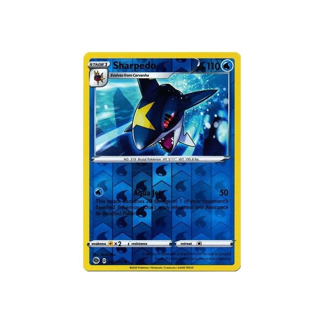 Sharpedo 012/073 Uncommon Reverse Holo Pokemon Card (Champions Path)