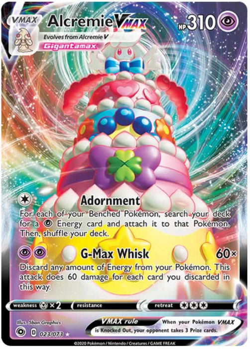 Alcremie VMAX 023/073 Ultra Rare Pokemon Card (Champions Path)