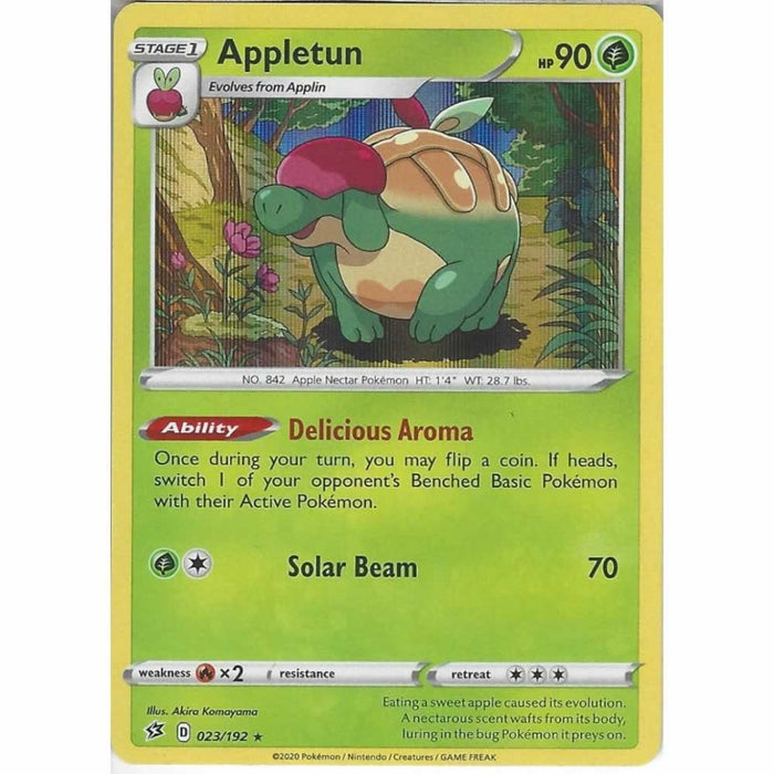 Appletun 023/192 Rare Holo Pokemon Card (SWSH Rebel Clash)