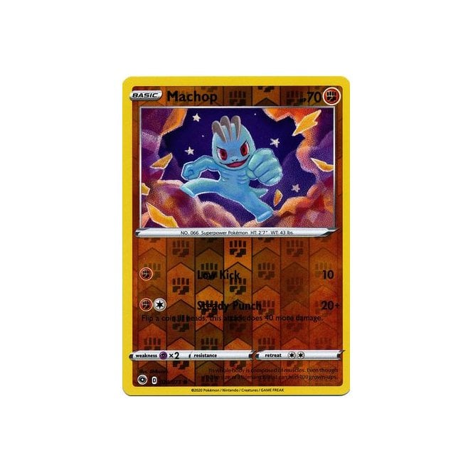 Machop 024/073 Common Reverse Holo Pokemon Card (Champions Path)