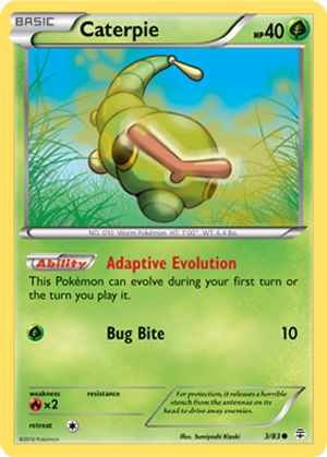 Caterpie 3/83 Common Pokemon Card (Generations)