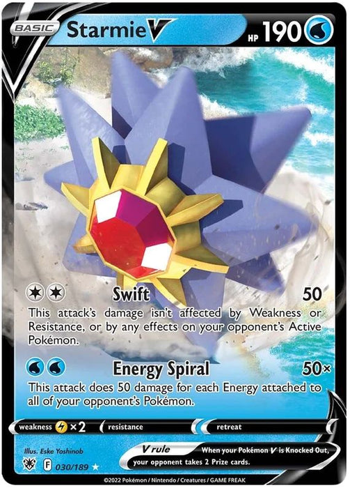 Starmie V 030/189 Ultra Rare Pokemon Card (SWSH Astral Radiance)
