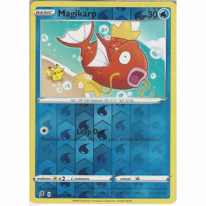 Magikarp 039/192 Common Reverse Holo Pokemon Card (SWSH Rebel Clash)