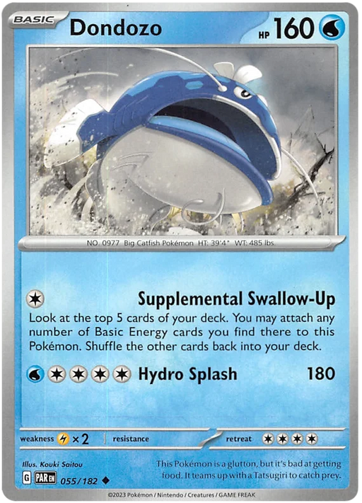 Dondozo 055/182 Uncommon Pokemon Card (SV04 Paradox Rift)