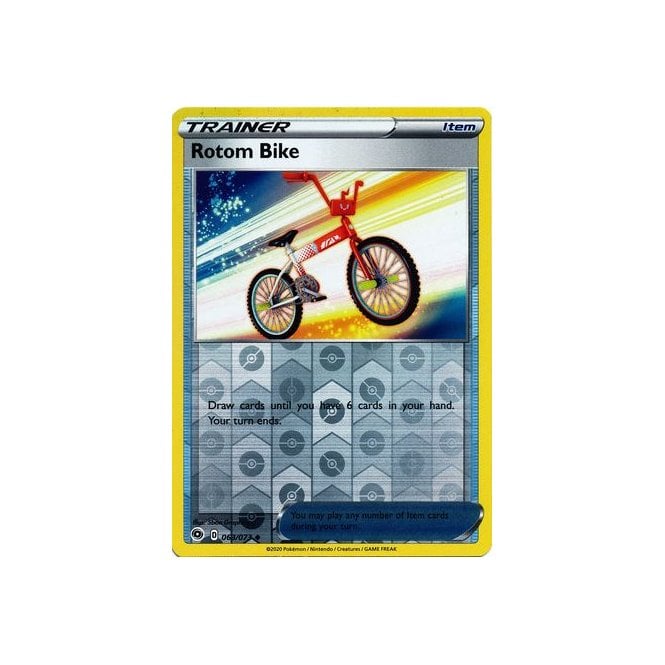 Rotom Bike 063/073 Uncommon Reverse Holo Pokemon Card (Champions Path)