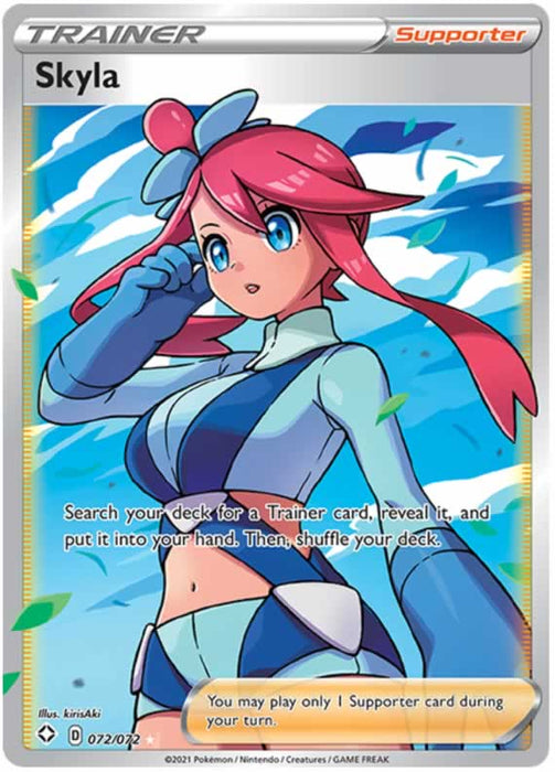 Skyla 072/072 Ultra Rare Pokemon Card (Shining Fates)
