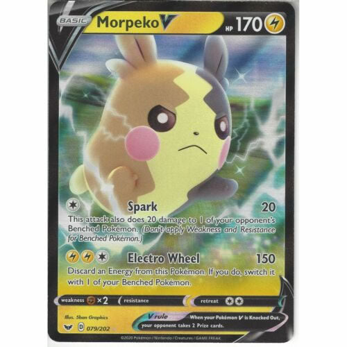 Morpeko V 079/202 Ultra Rare Pokemon Card (Sword & Shield)