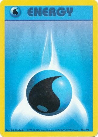 Water Energy 102/102 Pokemon Card (Base Set)