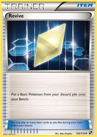 Revive 102/114 Uncommon Pokemon Card (Black & White)