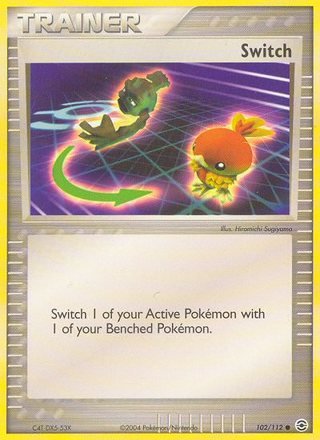Switch 102/112 Common Pokemon Card (EX FireRed & LeafGreen)