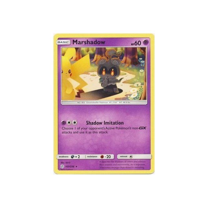 Marshadow 103/236 Rare Pokemon Card (Cosmic Eclipse)