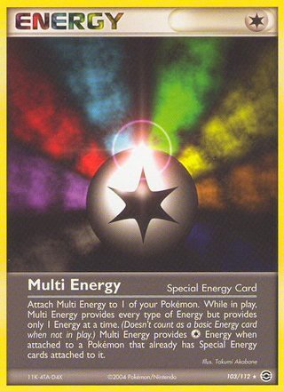 Multi Energy 103/112 Rare Pokemon Card (EX FireRed & LeafGreen)