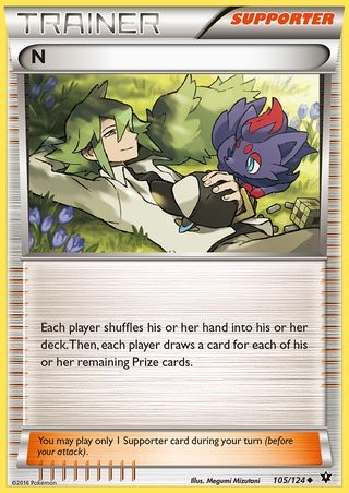 N 105/124 Uncommon Pokemon Card (XY Fates Collide)