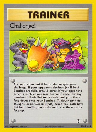 Challenge! 106/110 Uncommon Pokemon Card (Legendary Collection)