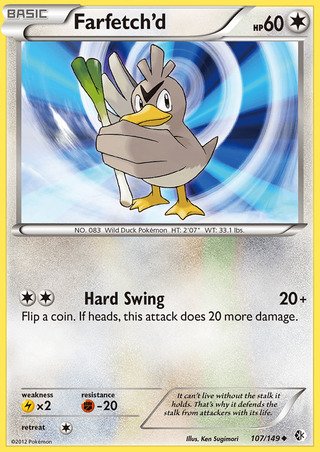 Farfetch'd 107/149 Uncommon Pokemon Card (Boundaries Crossed)