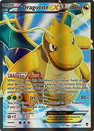 Dragonite EX 108/111 Ultra Rare Pokemon Card (XY Furious Fists)