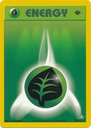 Grass Energy 108/111 (Pokemon Neo Genesis)