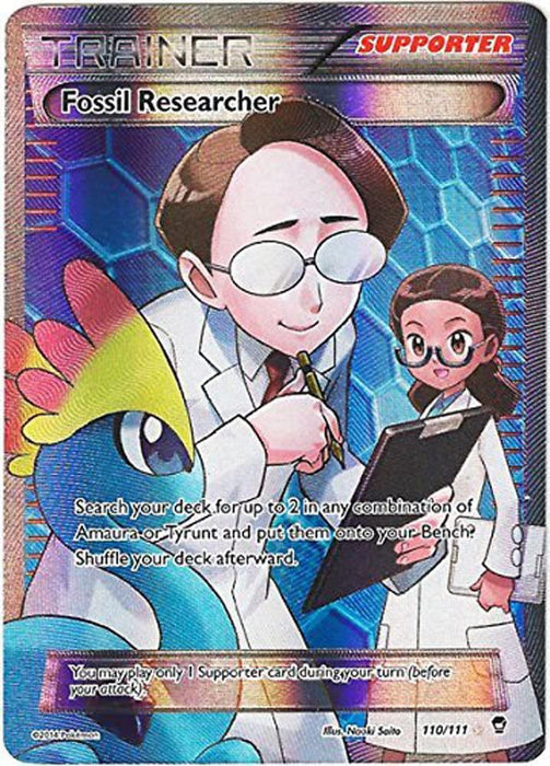 Fossil Researcher 110/111 Ultra Rare Pokemon Card (XY Furious Fists)
