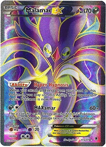 Malamar EX 115/119 Ultra Rare Pokemon Card (XY Phantom Forces)
