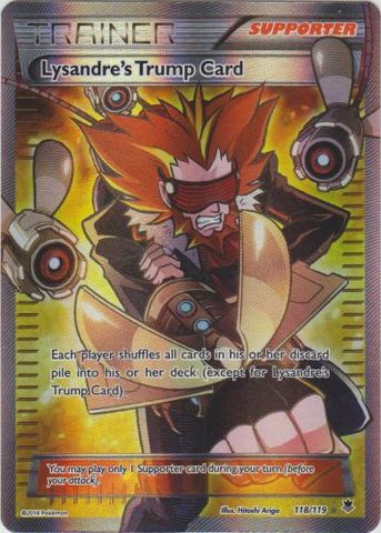 Lysandre's Trump Card 118/119 Ultra Rare Pokemon Card (XY Phantom Forces)