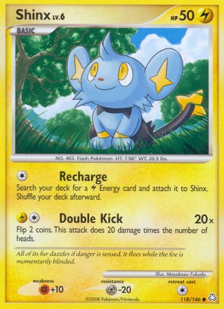 Shinx 118/146 Common Pokemon Card (Legends Awakened)