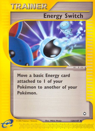 Energy Switch 120/147 Uncommon Pokemon Card (Aquapolis)