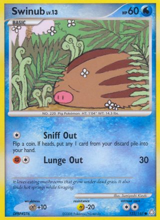 Swinub 123/146 Common Pokemon Card (Legends Awakened)