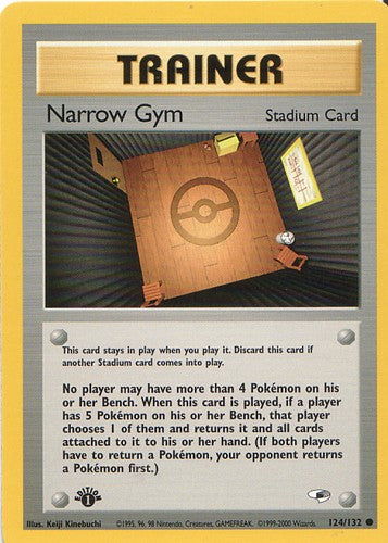 Narrow Gym 124/132 Common Pokemon Card (Gym Heroes)