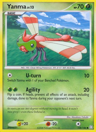 Yanma 128/146 Common Pokemon Card (Legends Awakened)