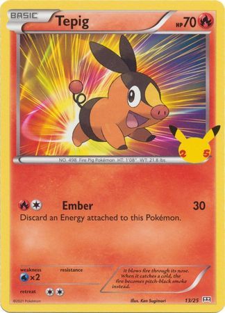Tepig 13/25 Non-Holo Pokemon Card (McDonalds Collection 2021)