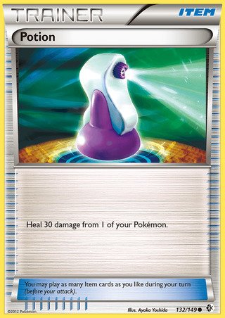 Potion 132/149 Common Pokemon Card (Boundaries Crossed)