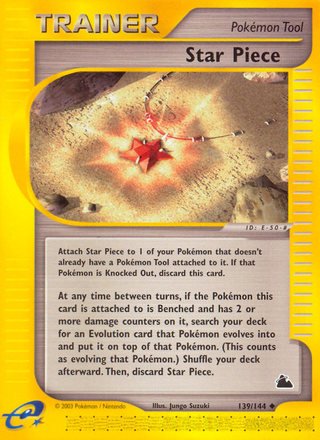 Star Piece 139/144 Uncommon Pokemon Card (Skyridge)