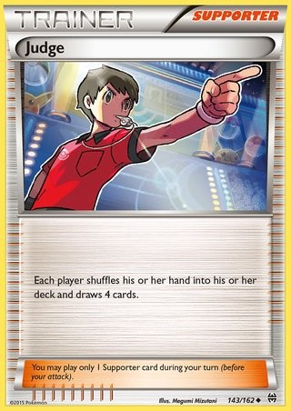 Judge 143/162 Uncommon Pokemon Card (XY BREAKThrough)
