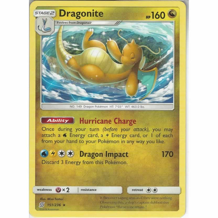 Dragonite 151/236 Rare Pokemon Card (Unified Minds)