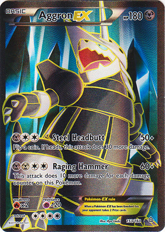 Aggron EX 153/160 Ultra Rare Pokemon Card (XY Primal Clash)