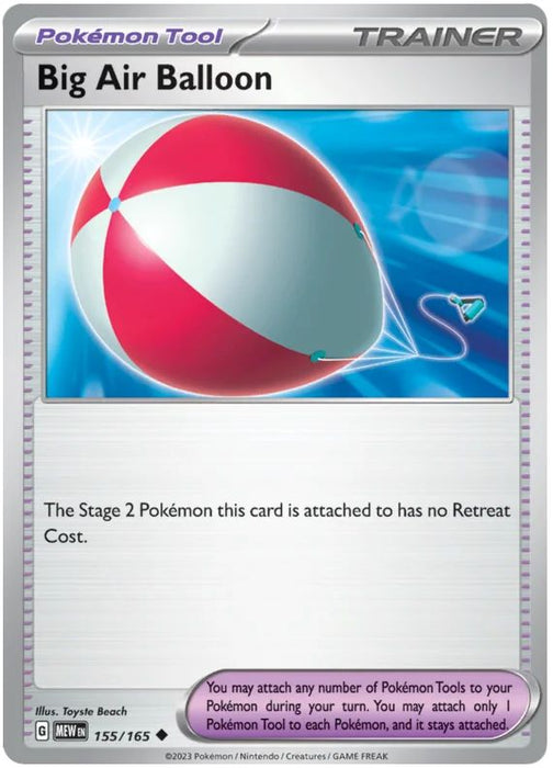 Big Air Balloon 155/165 Uncommon Pokemon Card (Pokemon SV 151)