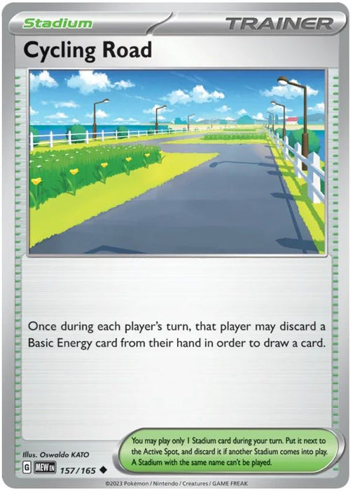 Cycling Road 157/165 Uncommon Pokemon Card (Pokemon SV 151)