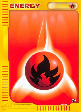 Fire Energy 161/165 Pokemon Card (Expedition Base Set)