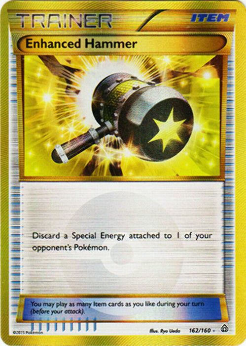 Enhanced Hammer 162/160 Secret Rare Pokemon Card (XY Primal Clash)