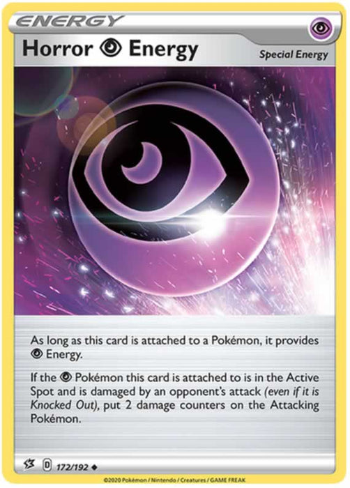 Horror Psychic Energy 172/192 Uncommon Pokemon Card (SWSH Rebel Clash)