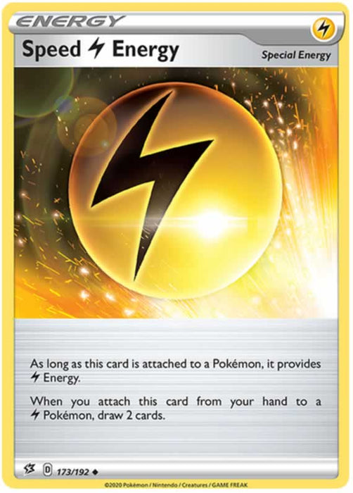 Speed Lightning Energy 173/192 Uncommon Pokemon Card (SWSH Rebel Clash)