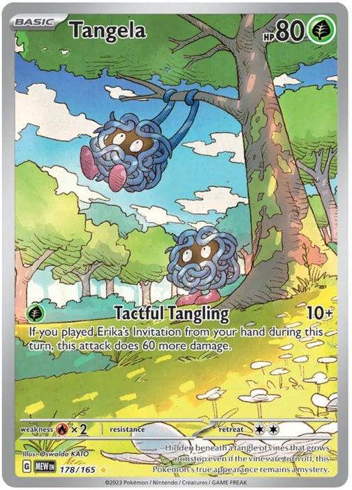 Tangela 178/165 Illustration Rare Pokemon Card (Pokemon SV 151)