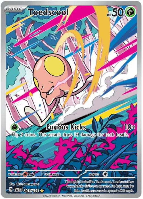 Toedscool 201/198 Illustration Rare Pokemon Card (Scarlet & Violet Base)