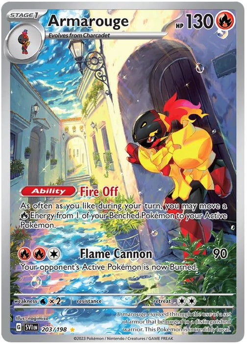 Armarouge 203/198 Illustration Rare Pokemon Card (Scarlet & Violet Base)