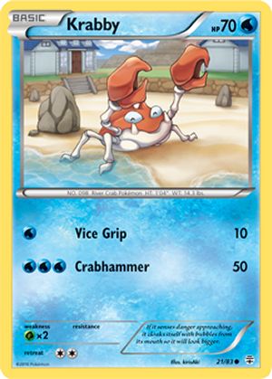 Krabby 21/83 Common Pokemon Card (Generations)