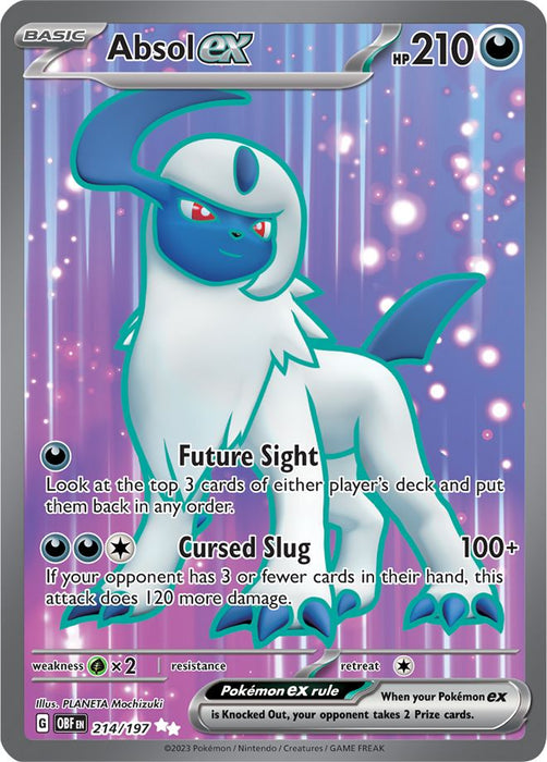 Absol ex 214/197 Ultra Rare Pokemon Card (SV Obsidian Flames)