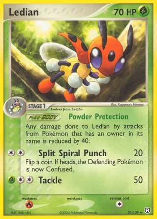 Ledian 23/109 Rare Pokemon Card (EX Team Rocket Returns)
